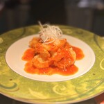 イタリアン チャイナバル村塾 - 海老のチリソース