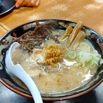 鹿児島ラーメン豚とろ - 豚とろラーメン 950円 ＋ トッピング極太メンマ 60円