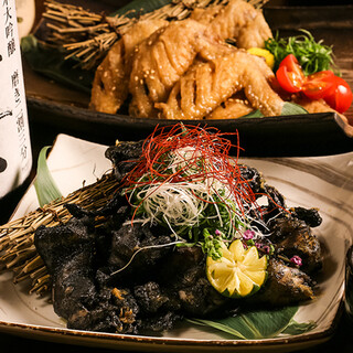 ■地鶏の炭火焼き！炭火で焼き上げた自慢の逸品料理