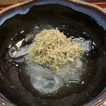 鮨 波づき - のれそれ　塩ポンズ