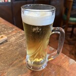 つばめグリル - サッポロ生ビール　中ジョッキ