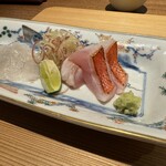 Koujitsu - 三重県産鯒　千葉県産炙り金目鯛　藻塩