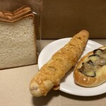 ぱん工房　むかぼう - 食パン、チーズウィンナーフランス、なす田楽ベーコン