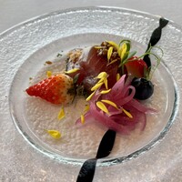 ツキ シュール ラメール - アミューズ　鰹のたたき