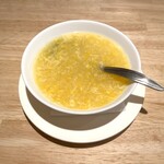 中華料理 唐食 - 中華といえばこのコーンスープ。こういうのがきちんと美味しいお店は信頼できる。