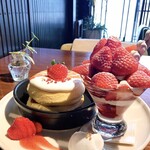 cafe ことだま - あすかルビーのパンケーキプレート　1,800円