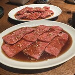 王道焼肉 豆だいふく - ☆上カルビ ¥1,738