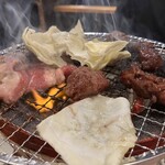 七輪焼肉 安安 - テキトーに焼いて