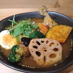 スープカレー ハーバー - チキンと彩り野菜カレー