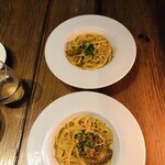 イタリアンバー ボッチャーノ ビア＆ワイン - ウニクリームパスタ。最高に美味しいですよ。