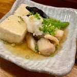 魚真 - スズキとナスと揚げ出し豆腐
