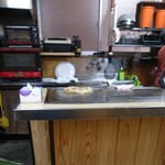 ｶｰﾌﾟお好み焼 - 鉄板は小さめ