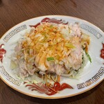 長福 - A.前菜料理
            蒸し鶏のネギソースかけ