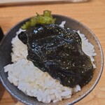 麺家 wakame - 海苔オン・ザ・ライス♪