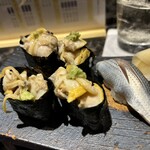 鮨処　如月 - 軍艦はアサリです