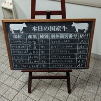 赤羽 友星 - お店入口にあるご案内