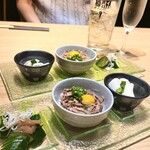 竹庭TOMORI - 前菜三点盛り！！