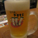 ねぎ焼 やまもと - 生ビール＠460円