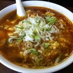 上海菜 - マーボー麺＋天津飯セット￥700　マーボー麺単体