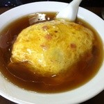 上海菜 - マーボー麺＋天津飯セット￥700　天津飯単体