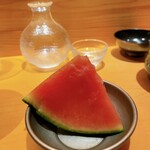 SUSHI TOKYO TEN、 - デザート　スイカ