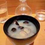 SUSHI TOKYO TEN、 - しじみの味噌汁