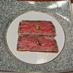 KITASHINCHI SHABUSHABU KIRAKU - 来店時のきらくの逸品(コース料理 翡翠~かわせみ~コース)