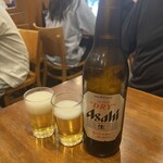 中華料理 餃子の店 三幸園 - 瓶ビール(大瓶)　730円