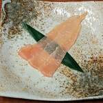 北新地しゃぶしゃぶすき焼き きらく - しゃぶしゃぶする前の特選ミノ(コース料理 翡翠~かわせみ~コース)