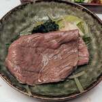 北新地しゃぶしゃぶすき焼き きらく - 特選黒毛和牛ハネシタ(コース料理 翡翠~かわせみ~コース)