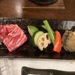 岸権旅館 - 赤城牛ステーキ＆鮑のステーキ