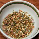 北新地しゃぶしゃぶすき焼き きらく - 特選ミノにつけるタレ(コース料理 翡翠~かわせみ~コース)