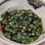 北新地しゃぶしゃぶすき焼き きらく - 極上霜降り牛タンのタレ(コース料理 翡翠~かわせみ~コース)