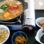 夢庵 塩山店 - チゲうどんランチ799円春の新メニュー