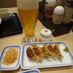 リンガーハット - 生ビール、餃子、皿うどんスナック(