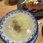 味の牛たん喜助 - 特切り厚焼定食(3枚6切)(無料で麦飯大盛り)