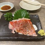 そば処 田中屋 - 金目鯛炙り刺