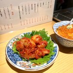 天ぷらスタンド ポンキチ酒店 - らっきょキムチ