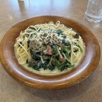 サイゼリヤ 千葉あすみが丘店 - ほうれん草のクリームパスタ