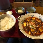 かかん - 麻婆豆腐大盛り・ご飯普通のランチ