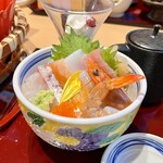 お食事処 楽 - ミニ丼（海鮮丼を選択）