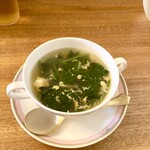 創作料理Ryota  - ほうれん草と小卵のダシスープ