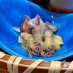 お食事処 楽 - 蛍烏賊のの酢味噌掛け