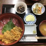 Oomanzoku - ウニマグロ丼定食