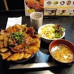 Kushiage Juraku - メガしびれ豚丼 Bセット