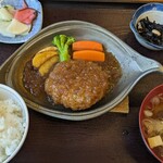 津軽旨米屋 - ハンバーグ定食
