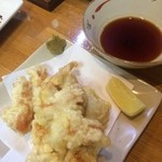 酉まつ - はかた地鶏のとり天１人前　480円