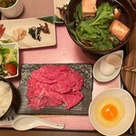 近江牛創作料理 久ぼ多屋 - 近江牛すき焼き御膳200ｇ