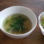 キッチン ブルー グローブ - スープのアップ