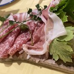 ラ・ロカンダ・デル・ピットーレ - 前菜生ハム盛り